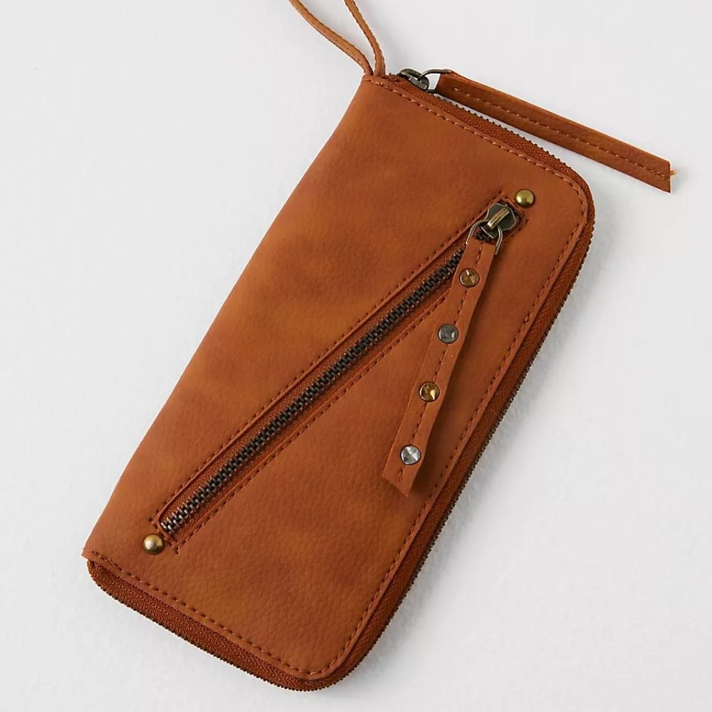 Free People Distressed Vegan Wallet